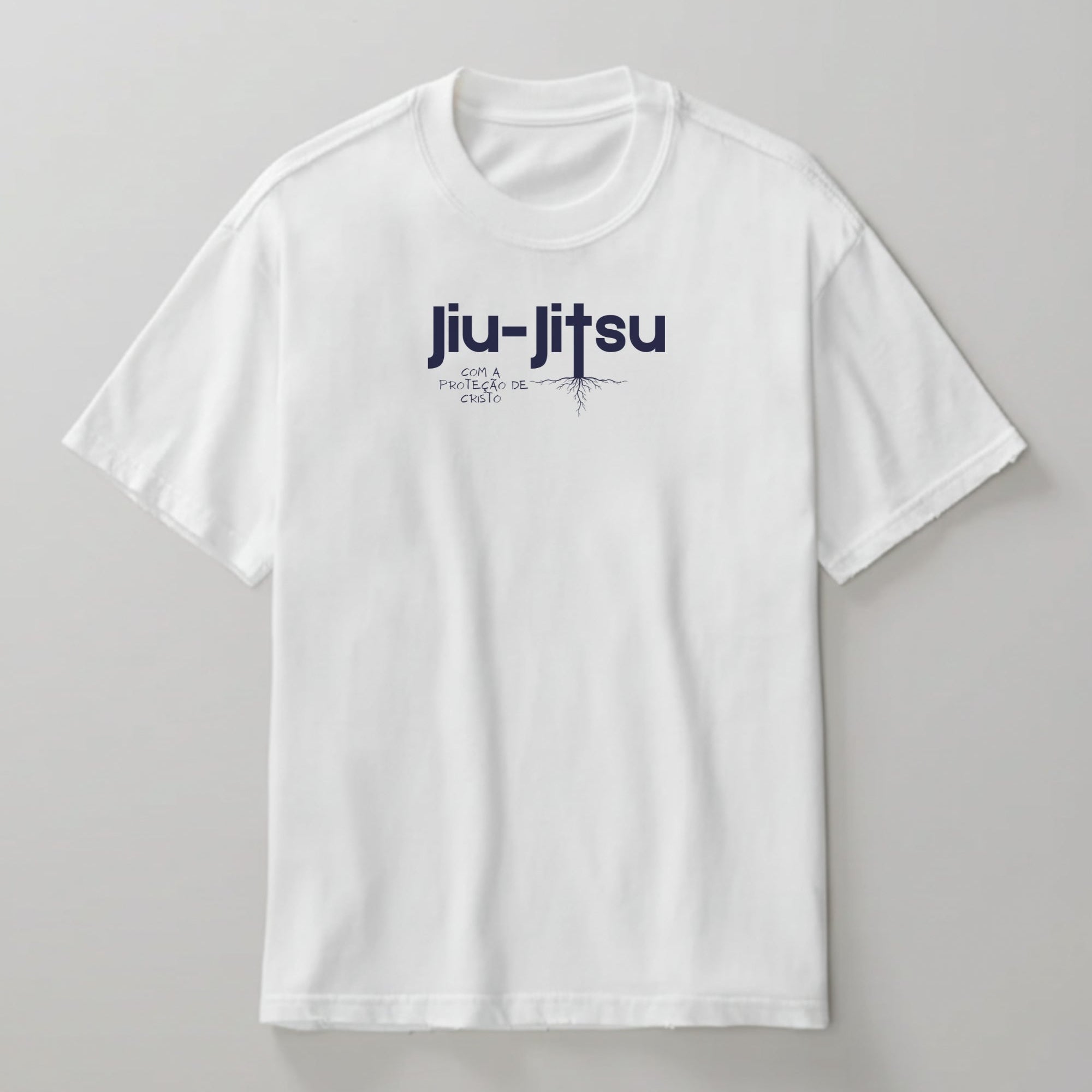Camisa Jiu-Jitsu com a proteção de Cristo