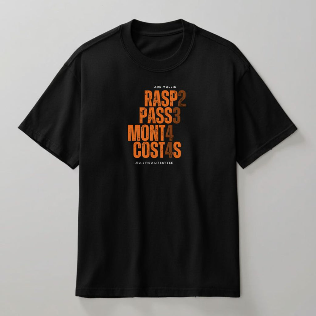 Camisa Jiu-Jitsu Raspa Passa Monta Costas