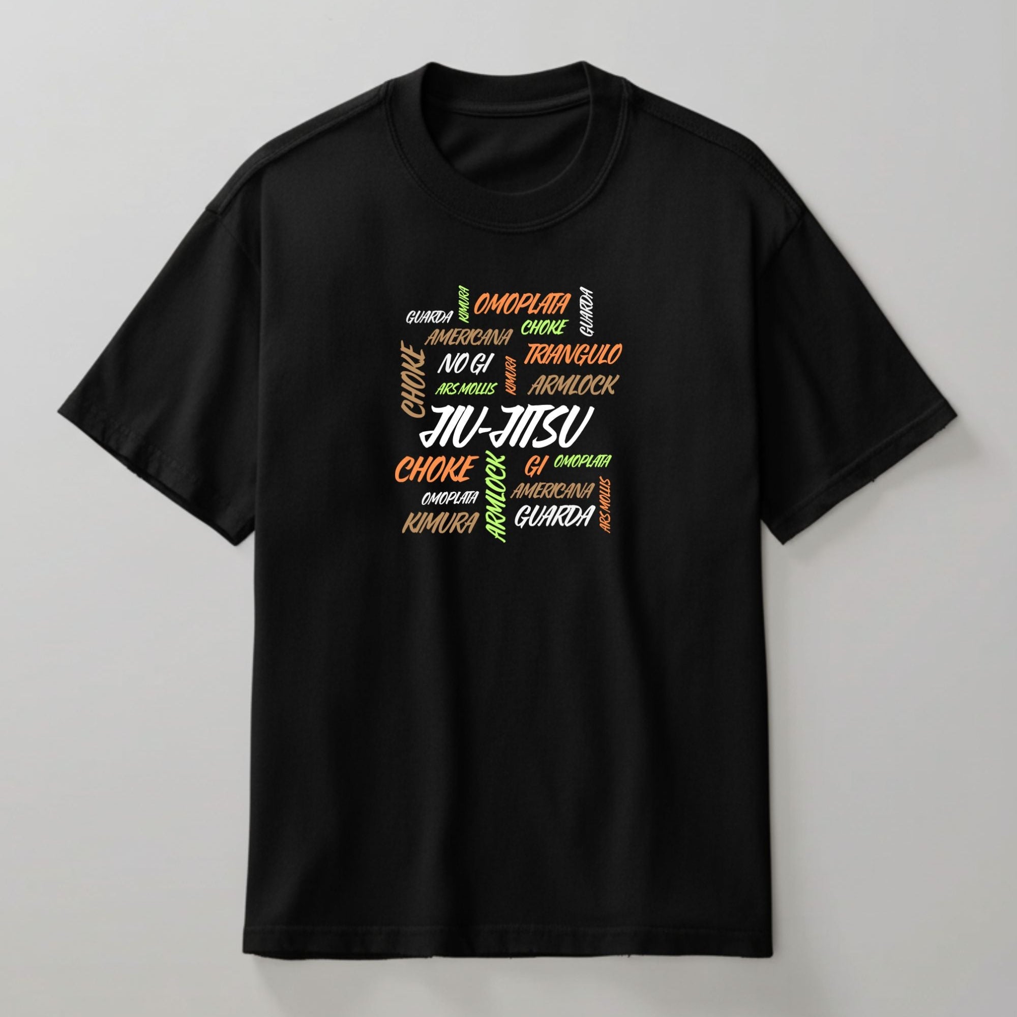 Camisa Jiu-Jitsu nuvem de palavras